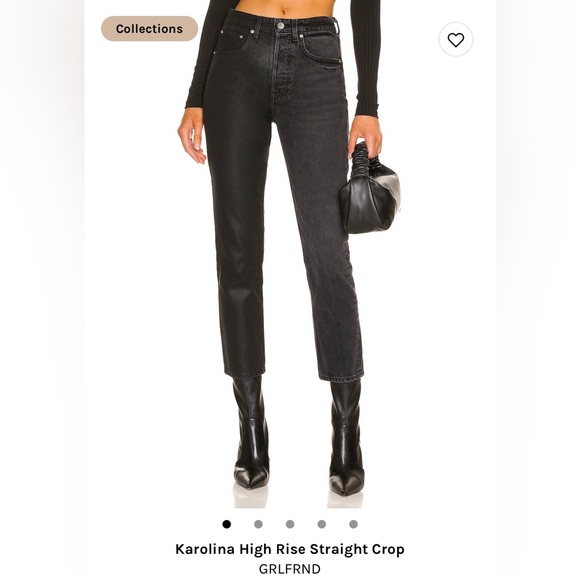 GRLFRND Karolina high rise straight crop jeans - Picture 1 of 7